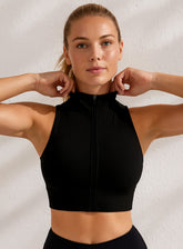 FlexAura BreezeZip Vest - Black - VECTOR SPORTSWEAR